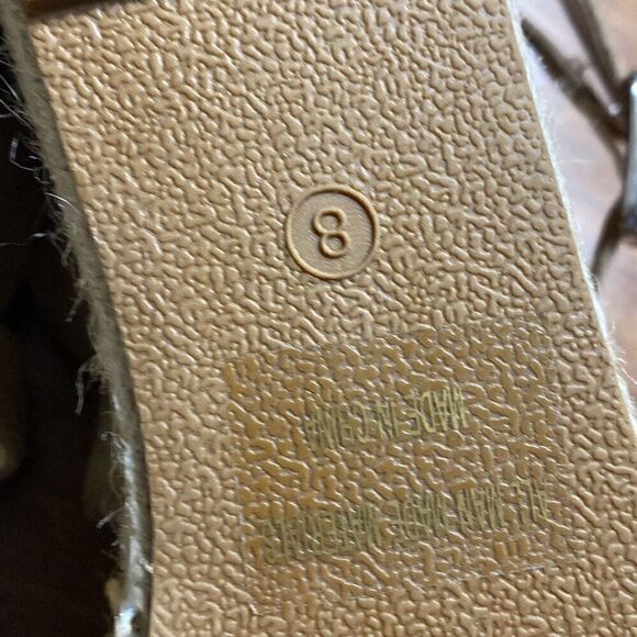 AMS wedge platform strappy Sandals size 8 - Picture 4 of 8